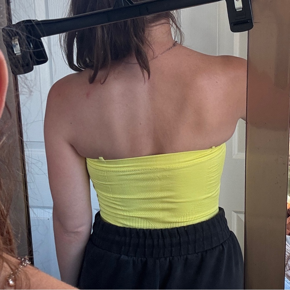 Bright Yellow Ribbed Bodysuit - Picture 5 of 5